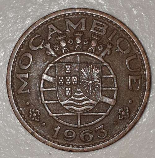 1963 - 1 ESCUDO - MOCAMBIQUE - MOZAMBIQUE - (Bronze)